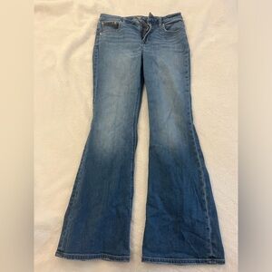 Women’s skinny flare blue jeans
